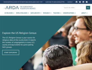 https://www.thearda.com/
screenshot of The Association of Religion Data Archives homepage